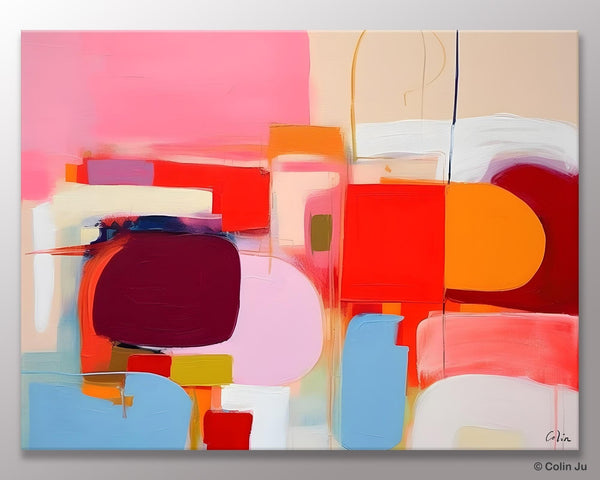 Extra Large Canvas Paintings, Original Abstract Art, Modern Wall Art Ideas for Dining Room, Impasto Painting, Contemporary Acrylic Paintings-Grace Painting Crafts