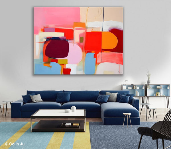 Extra Large Canvas Paintings, Original Abstract Art, Modern Wall Art Ideas for Dining Room, Impasto Painting, Contemporary Acrylic Paintings-Grace Painting Crafts