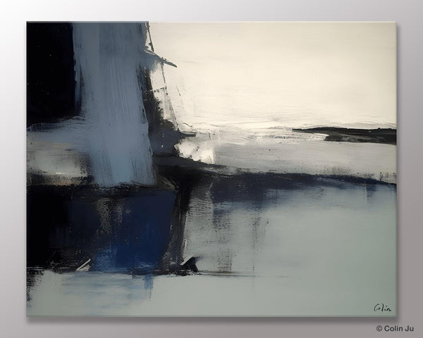 Abstract Painting for Bedroom, Large Original Abstract Art, Contemporary Acrylic Paintings, Abstract Painting on Canvas, Simple Wall Art-Grace Painting Crafts