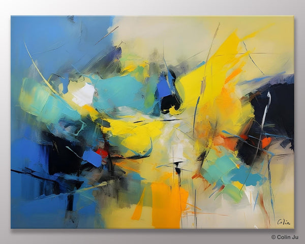 Hand Painted Canvas Art, Contemporary Acrylic Art, Oversized Canvas Paintings, Original Abstract Art, Huge Wall Art Ideas for Living Room-Grace Painting Crafts