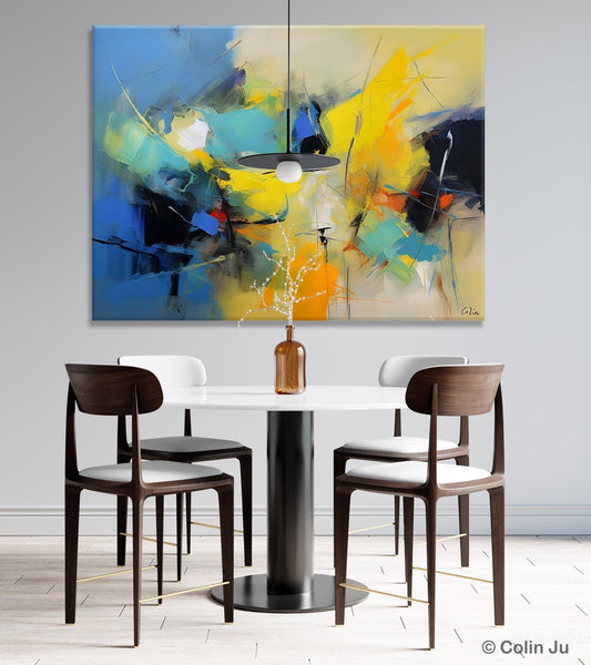 Hand Painted Canvas Art, Contemporary Acrylic Art, Oversized Canvas Paintings, Original Abstract Art, Huge Wall Art Ideas for Living Room-Grace Painting Crafts