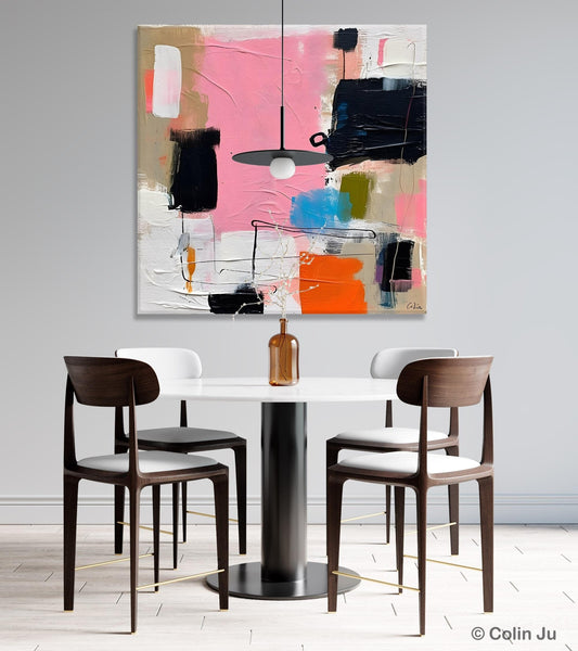 Modern Acrylic Artwork, Large Abstract Painting for Bedroom, Original Abstract Wall Art, Modern Canvas Paintings, Contemporary Canvas Art-Grace Painting Crafts