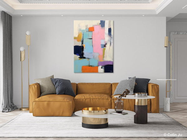 Original Canvas Art, Contemporary Acrylic Painting on Canvas, Large Wall Art Painting for Bedroom, Oversized Modern Abstract Wall Paintings-Grace Painting Crafts