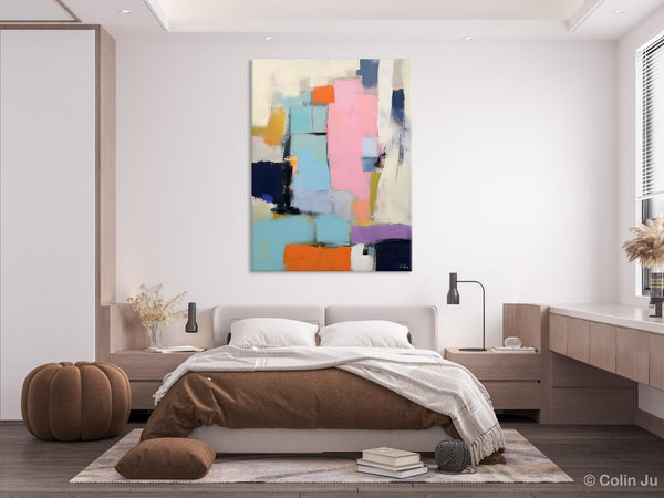 Original Canvas Art, Contemporary Acrylic Painting on Canvas, Large Wall Art Painting for Bedroom, Oversized Modern Abstract Wall Paintings-Grace Painting Crafts