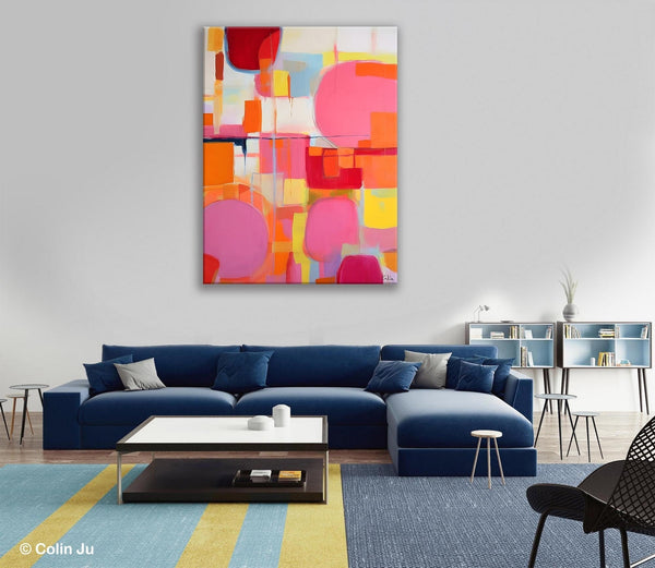 Large Contemporary Wall Art, Extra Large Paintings for Bedroom, Abstract Wall Paintings, Heavy Texture Canvas Art, Original Modern Painting-Grace Painting Crafts