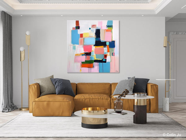 Modern Canvas Paintings, Large Abstract Art for Bedroom, Original Abstract Wall Art, Simple Modern Acrylic Artwork, Contemporary Canvas Art-Grace Painting Crafts