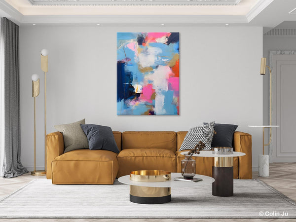 Oversized Modern Abstract Wall Paintings, Original Canvas Art, Contemporary Acrylic Painting on Canvas, Large Wall Art Painting for Bedroom-Grace Painting Crafts