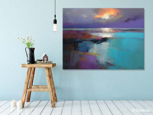 Original Landscape Abstract Painting, Landscape Canvas Paintings for Dining Room, Extra Large Modern Wall Art, Acrylic Painting on Canvas-Grace Painting Crafts