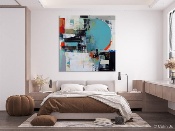 Modern Acrylic Artwork, Original Modern Paintings, Contemporary Canvas Art for Bedroom, Heavy Texture Canvas Art, Large Abstract Paintings-Grace Painting Crafts