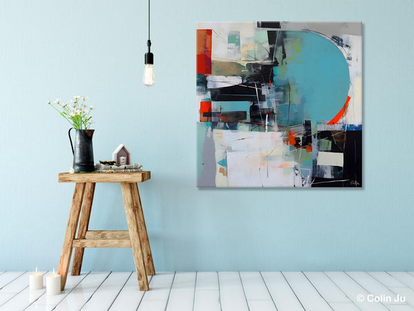 Modern Acrylic Artwork, Original Modern Paintings, Contemporary Canvas Art for Bedroom, Heavy Texture Canvas Art, Large Abstract Paintings-Grace Painting Crafts