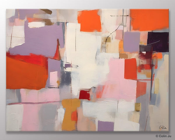 Acrylic Paintings on Canvas, Large Original Abstract Art, Contemporary Acrylic Painting on Canvas, Oversized Modern Abstract Wall Paintings-Grace Painting Crafts