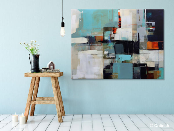 Extra Large Paintings for Dining Room, Abstract Wall Paintings, Hand Painted Canvas Art, Original Artowrk, Contemporary Wall Art Paintings-Grace Painting Crafts