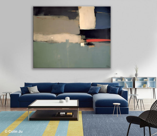 Contemporary Acrylic Paintings, Extra Large Abstract Painting for Living Room, Large Original Abstract Wall Art, Abstract Painting on Canvas-Grace Painting Crafts