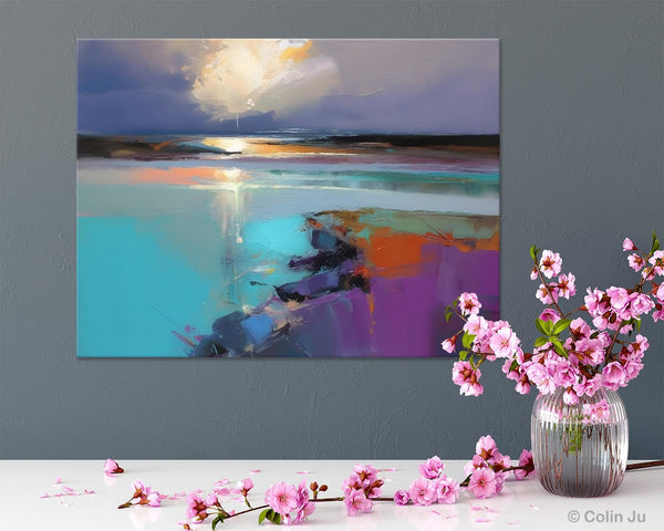 Original Landscape Paintings, Landscape Canvas Paintings for Living Room, Extra Large Modern Wall Art Paintings, Acrylic Painting on Canvas
