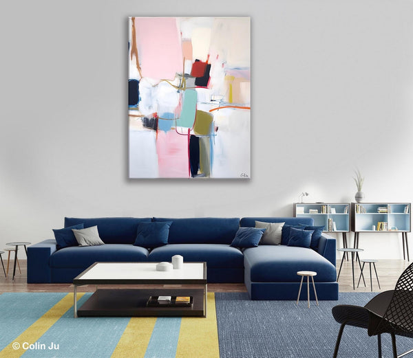 Hand Painted Canvas Art, Modern Paintings, Large Contemporary Wall Art, Extra Large Paintings for Living Room, Original Abstract Painting-Grace Painting Crafts