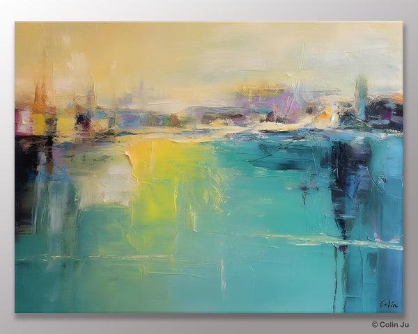 Original Canvas Artwork, Contemporary Acrylic Painting on Canvas, Large Painting for Dining Room, Simple Abstract Art, Wall Art Paintings-Grace Painting Crafts