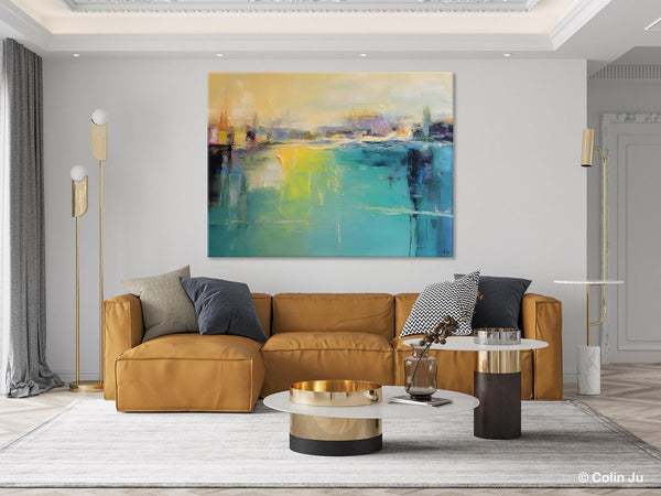 Original Canvas Artwork, Contemporary Acrylic Painting on Canvas, Large Painting for Dining Room, Simple Abstract Art, Wall Art Paintings-Grace Painting Crafts
