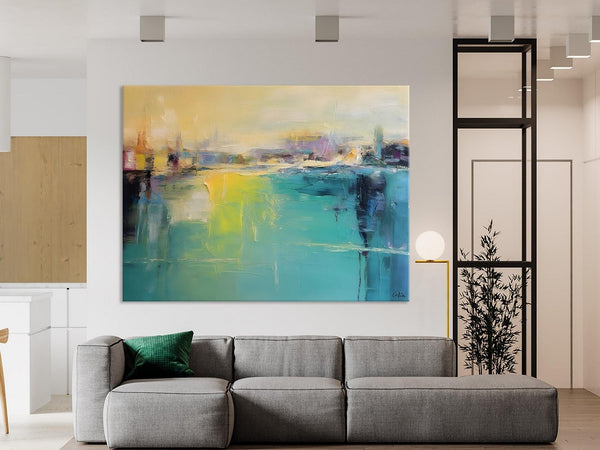 Original Canvas Artwork, Contemporary Acrylic Painting on Canvas, Large Painting for Dining Room, Simple Abstract Art, Wall Art Paintings-Grace Painting Crafts