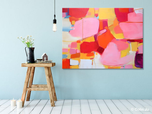 Original Modern Artwork, Large Wall Art Painting for Bedroom, Oversized Abstract Wall Art Paintings, Contemporary Acrylic Painting on Canvas-Grace Painting Crafts