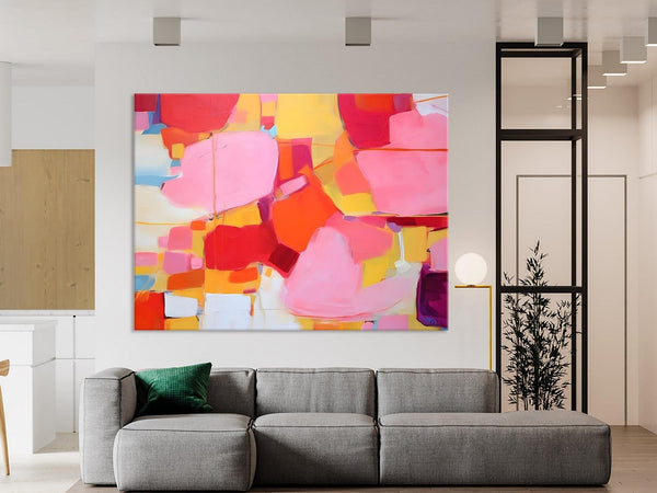 Original Modern Artwork, Large Wall Art Painting for Bedroom, Oversized Abstract Wall Art Paintings, Contemporary Acrylic Painting on Canvas-Grace Painting Crafts