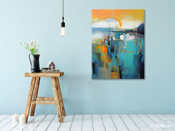 Extra Large Modern Canvas Art for Bedroom, Original Art Paintings, Large Paintings for Sale, Hand Painted Canvas Art, Acrylic Art on Canvas-Grace Painting Crafts