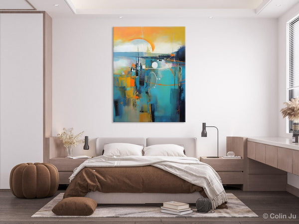 Extra Large Modern Canvas Art for Bedroom, Original Art Paintings, Large Paintings for Sale, Hand Painted Canvas Art, Acrylic Art on Canvas-Grace Painting Crafts