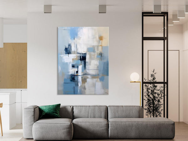 Hand Painted Acrylic Painting on Canvas, Large Modern Canvas Art, Original Abstract Art Paintings, Large Wall Art Painting for Dining Room-Grace Painting Crafts