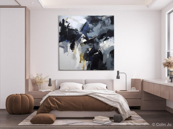 Simple Modern Acrylic Art, Modern Original Abstract Art, Large Abstract Art for Bedroom, Canvas Paintings for Sale, Contemporary Canvas Art-Grace Painting Crafts
