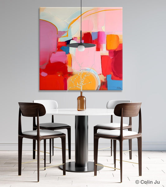 Large Abstract Art for Bedroom, Original Abstract Wall Art, Modern Canvas Paintings, Simple Modern Acrylic Artwork, Contemporary Canvas Art-Grace Painting Crafts