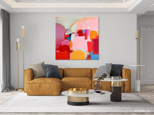 Large Abstract Art for Bedroom, Original Abstract Wall Art, Modern Canvas Paintings, Simple Modern Acrylic Artwork, Contemporary Canvas Art-Grace Painting Crafts