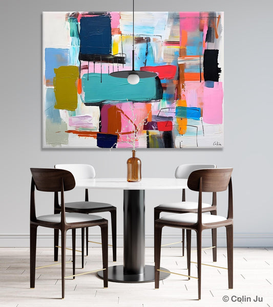 Original Abstract Art Paintings, Hand Painted Canvas Art, Acrylic Painting on Canvas, Large Canvas Art for Sale, Large Painting for Bedroom-Grace Painting Crafts