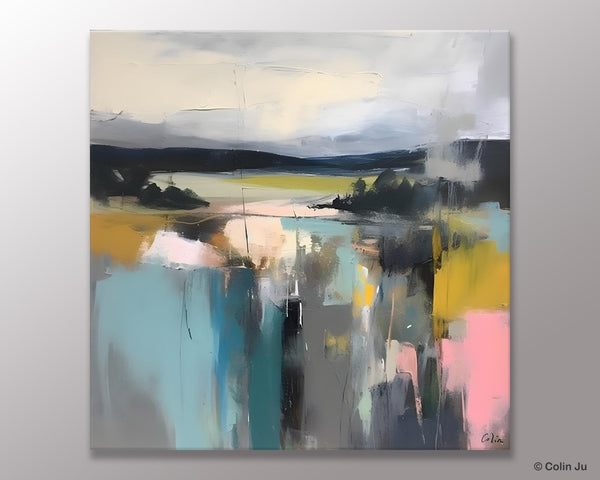 Contemporary Canvas Art, Original Modern Wall Art, Modern Acrylic Artwork, Modern Canvas Paintings, Large Abstract Painting for Bedroom-Grace Painting Crafts