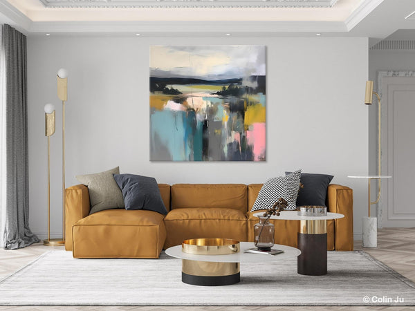 Contemporary Canvas Art, Original Modern Wall Art, Modern Acrylic Artwork, Modern Canvas Paintings, Large Abstract Painting for Bedroom-Grace Painting Crafts