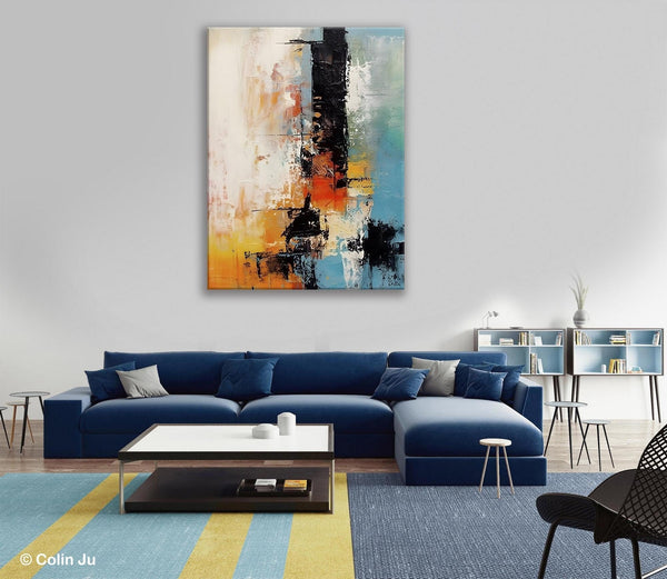 Contemporary Wall Art Paintings, Hand Painted Canvas Art, Original Abstract Art, Modern Acrylic Paintings, Large Paintings for Living Room-Grace Painting Crafts