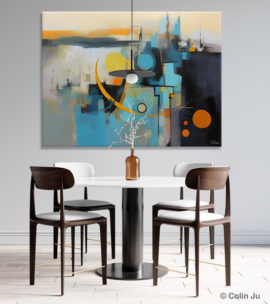 Extra Large Canvas Painting for Living Room, Original Acrylic Wall Art, Oversized Contemporary Acrylic Paintings, Abstract Canvas Paintings-Grace Painting Crafts