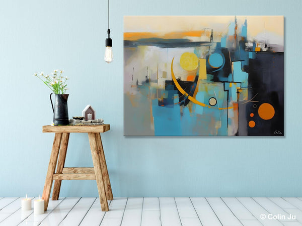 Extra Large Canvas Painting for Living Room, Original Acrylic Wall Art, Oversized Contemporary Acrylic Paintings, Abstract Canvas Paintings-Grace Painting Crafts