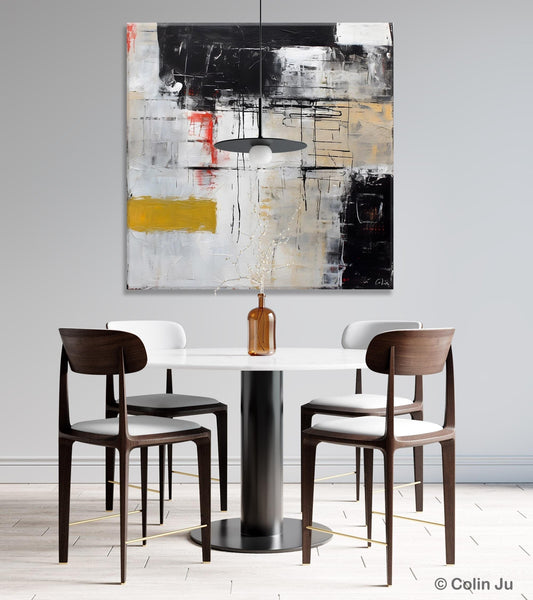 Large Abstract Art for Bedroom, Original Abstract Wall Art, Simple Modern Acrylic Artwork, Modern Canvas Paintings, Contemporary Canvas Art-Grace Painting Crafts