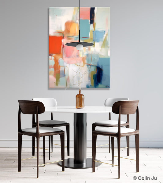 Hand Painted Canvas Art, Original Artowrk, Abstract Wall Paintings, Extra Large Paintings for Dining Room, Contemporary Wall Art Paintings-Grace Painting Crafts