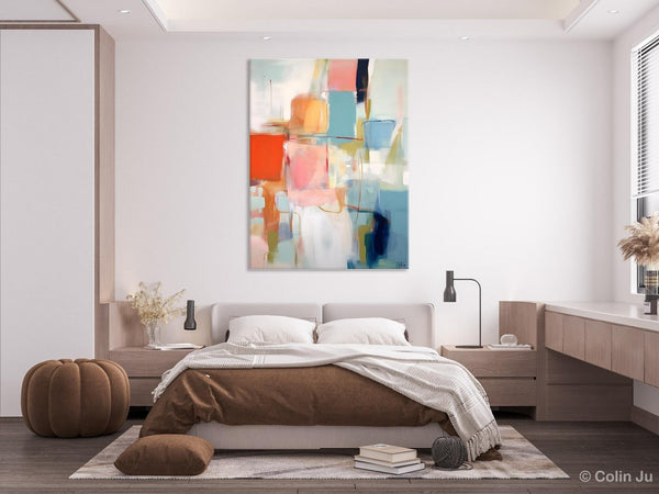 Hand Painted Canvas Art, Original Artowrk, Abstract Wall Paintings, Extra Large Paintings for Dining Room, Contemporary Wall Art Paintings-Grace Painting Crafts