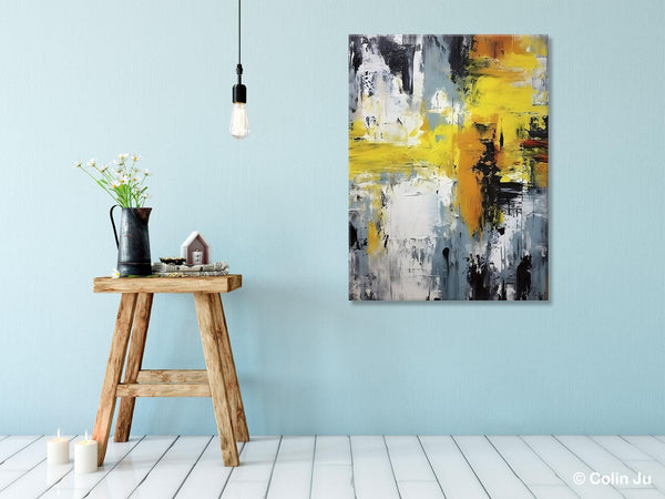 Large Modern Paintings, Contemporary Wall Art, Hand Painted Canvas Art, Extra Large Paintings for Living Room, Original Abstract Painting-Grace Painting Crafts