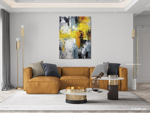 Large Modern Paintings, Contemporary Wall Art, Hand Painted Canvas Art, Extra Large Paintings for Living Room, Original Abstract Painting-Grace Painting Crafts