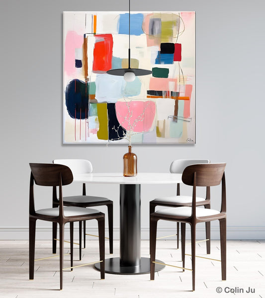 Modern Canvas Paintings, Large Abstract Painting for Bedroom, Original Abstract Wall Art, Modern Acrylic Artwork, Contemporary Canvas Art-Grace Painting Crafts