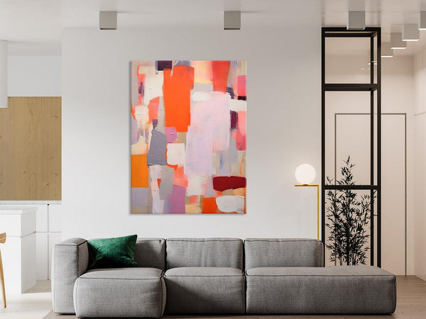 Abstract Wall Paintings, Heavy Texture Canvas Art, Large Contemporary Wall Art, Extra Large Paintings for Bedroom, Original Modern Painting-Grace Painting Crafts