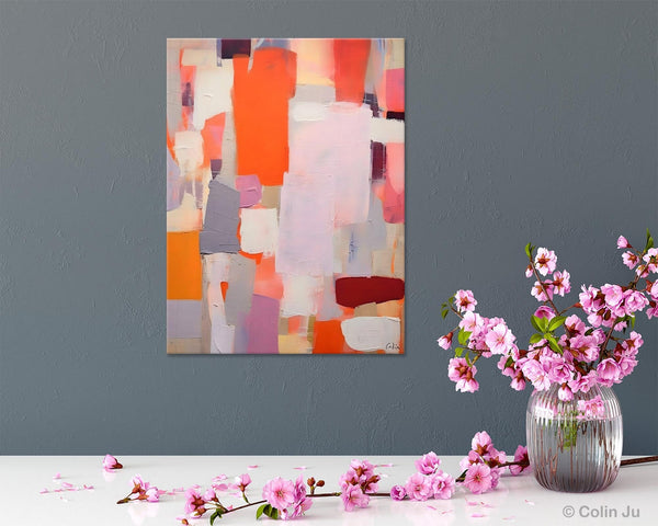 Abstract Wall Paintings, Heavy Texture Canvas Art, Large Contemporary Wall Art, Extra Large Paintings for Bedroom, Original Modern Painting-Grace Painting Crafts