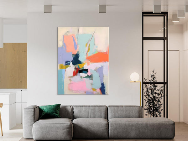 Original Artowrk, Abstract Wall Paintings, Hand Painted Canvas Art, Extra Large Paintings for Dining Room, Contemporary Wall Art Paintings-Grace Painting Crafts