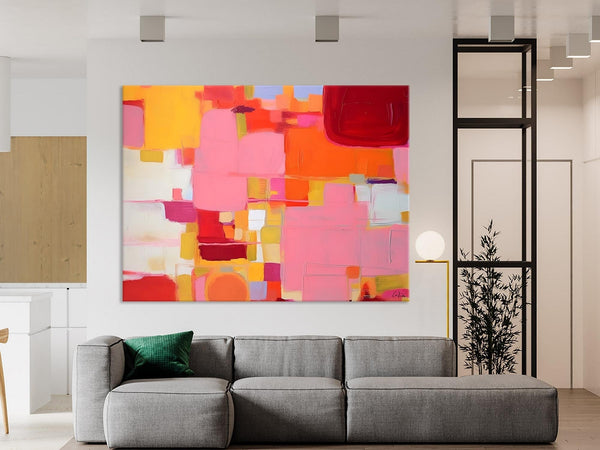 Original Acrylic Wall Art, Oversized Contemporary Acrylic Paintings, Abstract Canvas Paintings, Extra Large Canvas Painting for Living Room-Grace Painting Crafts
