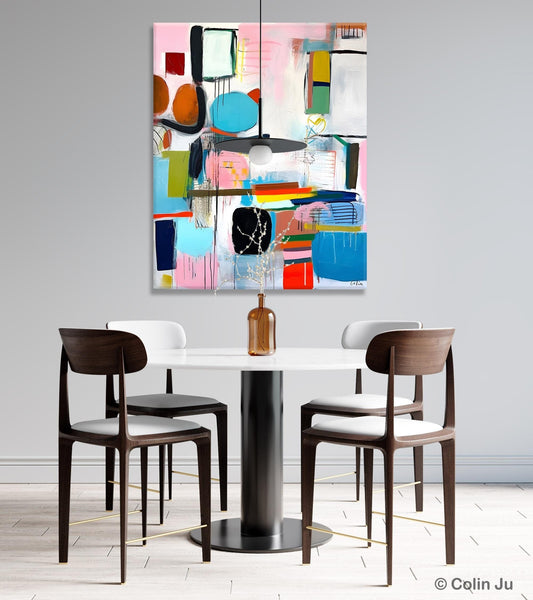 Original Acrylic Wall Art, Oversized Contemporary Acrylic Paintings, Abstract Canvas Paintings, Extra Large Canvas Painting for Living Room-Grace Painting Crafts