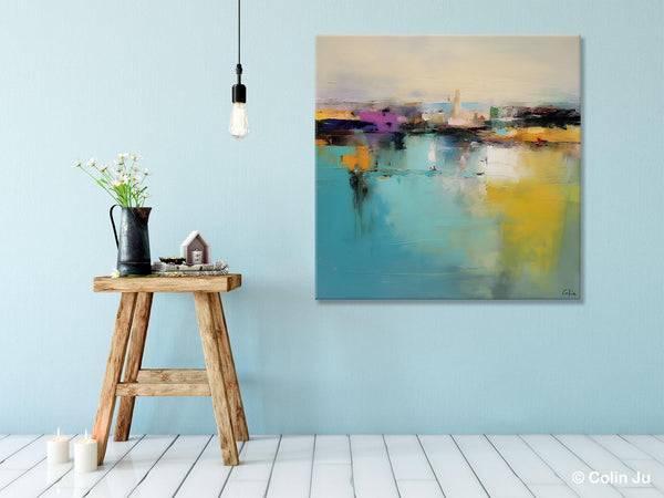 Large Abstract Painting for Bedroom, Modern Acrylic Paintings, Original Modern Wall Art Paintings, Oversized Contemporary Canvas Paintings-Grace Painting Crafts