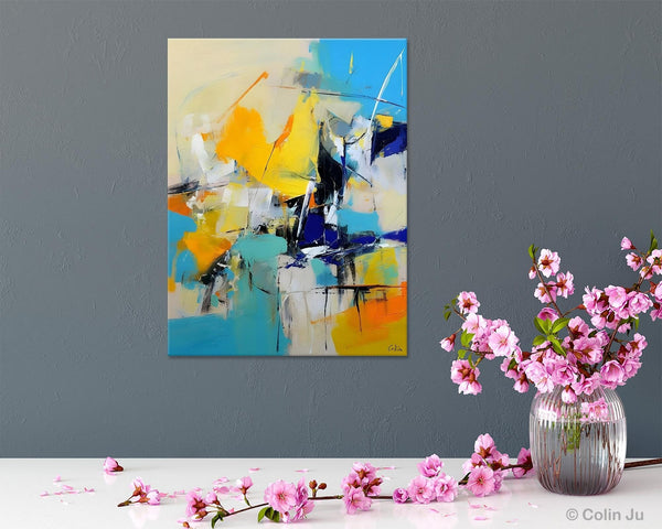Original Canvas Wall Art, Oversized Contemporary Acrylic Paintings, Modern Abstract Paintings, Extra Large Canvas Painting for Living Room-Grace Painting Crafts