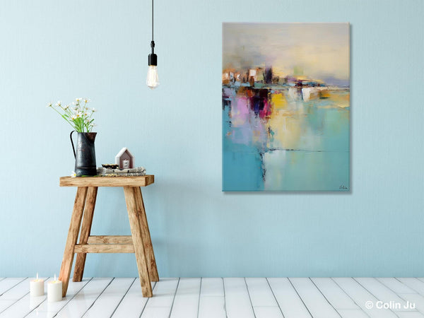 Oversized Contemporary Acrylic Paintings, Modern Abstract Paintings, Extra Large Canvas Painting for Living Room, Original Canvas Wall Art-Grace Painting Crafts